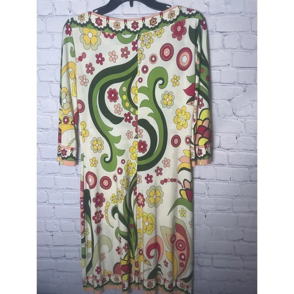 Morgan McFetters Multicolor Floral Long Sleeve Dress Womens Size 10 - Picture 5 of 5
